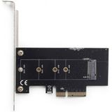 Gembird PCIe insteekkaart M.2 SSD adapter, met extra low-profile bracket