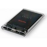 Gembird - EE2-U3S9-6 - Harddisk Behuizing - Transparant - Kunststof
