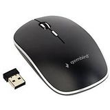 Gembird draadloze USB muis met 4 knoppen - 800-1600 DPI / zwart