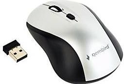 Draadloze Muis - Zwart/Zilver - Optisch - USB Nano Ontvanger