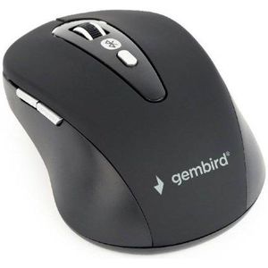 Gembird draadloze Bluetooth muis met 6 knoppen - 800-1600 DPI / zwart
