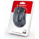 Draadloze Muis - Zwart - Optisch - 4 Knoppen - USB Nano Ontvanger