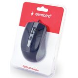 Gembird - MUSW-6B-01 - Muis - Zwart - Zilver - Bedraad