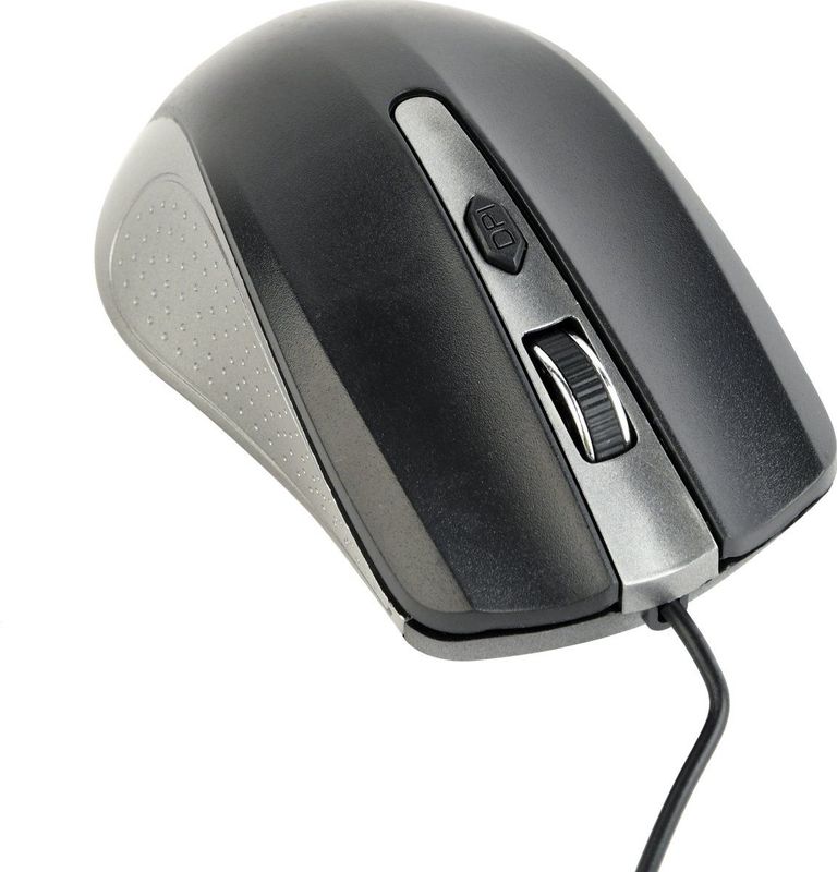 Gembird - MUSW-6B-01 - Muis - Zwart - Zilver - Bedraad