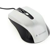 Gembird - MUS-4B-01-BS - Muis - Zilver, Zwart - Bedraad