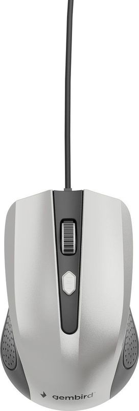 Gembird - MUS-4B-01-BS - Muis - Zilver, Zwart - Bedraad