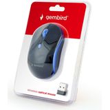 Gembird - MUSW-4B-03-B - Draadloze Muis - Zwart - Blauw
