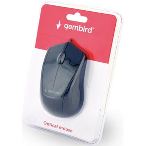 Gembird - MUS-3B-02 - Muis - Zwart - Bedraad - Optisch - 1000 DPI