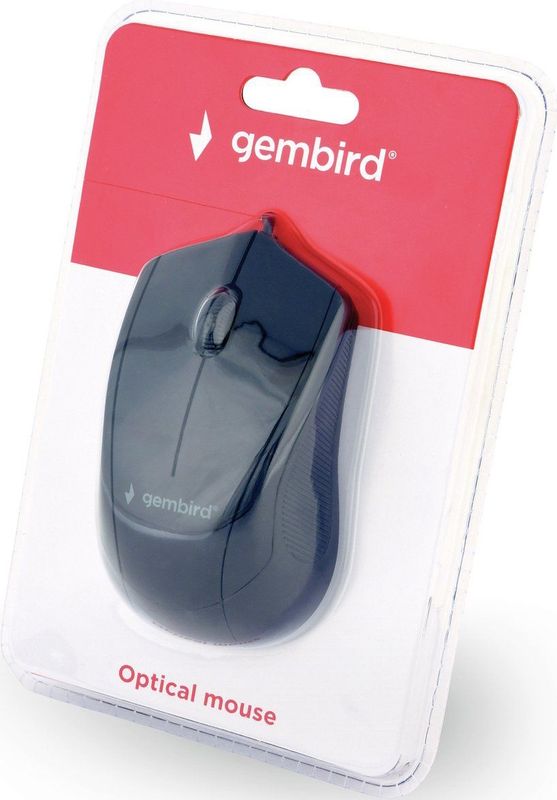 Gembird - MUS-3B-02 - Muis - Zwart - Bedraad - Optisch - 1000 DPI