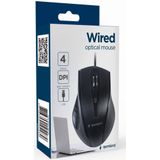 Gembird - MUS-4B-02 - Muis - Zwart - Bedraad - Optisch