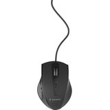 Gembird - MUS-4B-02 - Muis - Zwart - Bedraad - Optisch