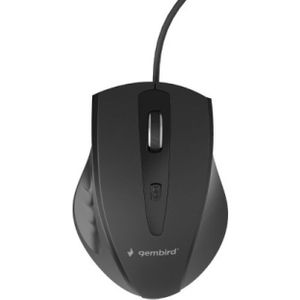 4-knops optische muis, USB, zwart