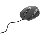 Gembird - MUS-6B-01 - Muis - Zwart - Bedraad - Ergonomisch Ontwerp