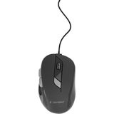 Gembird - MUS-6B-01 - Muis - Zwart - Bedraad - Ergonomisch Ontwerp