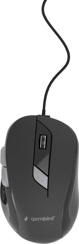 Gembird - MUS-6B-01 - Muis - Zwart - Bedraad - Ergonomisch Ontwerp