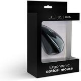 Gembird ergonomische bedrade USB muis met 6 knoppen - 1200-3200 DPI / zwart - 1,35 meter