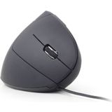 Gembird ergonomische bedrade USB muis met 6 knoppen - 1200-3200 DPI / zwart - 1,35 meter