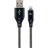 Gembird - CC-USB2B-AMCM-1M-BW - USB Kabel - Zwart - USB A naar USB C - 1 m