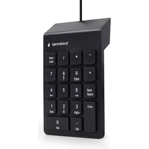Gembird KPD-U-02 - Numeriek toetsenbord USB PC - Zwart