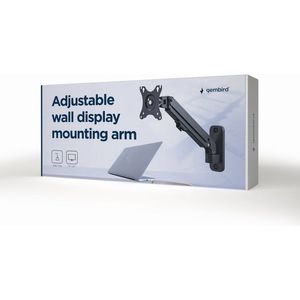 Gembird - Muurbeugel - Voor 1 Monitor Tot 27 Inch - Interactief - 4 Draaipunten