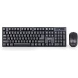 Gembird - Draadloos Toetsenbord en Muis - QWERTY - Zwart - Inclusief Batterijen