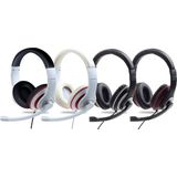 Gembird - Stereo On-Ear Headset - Wit/Zwart/Rood - 1x 3,5mm Jack - 1,8 Meter