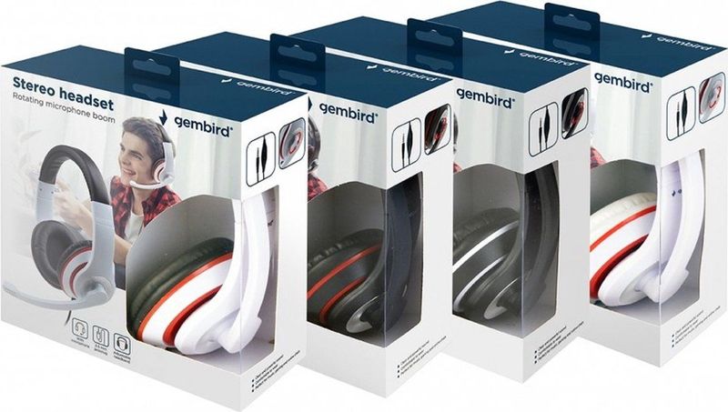 Gembird Stereo Headset met Microfoon - Wit