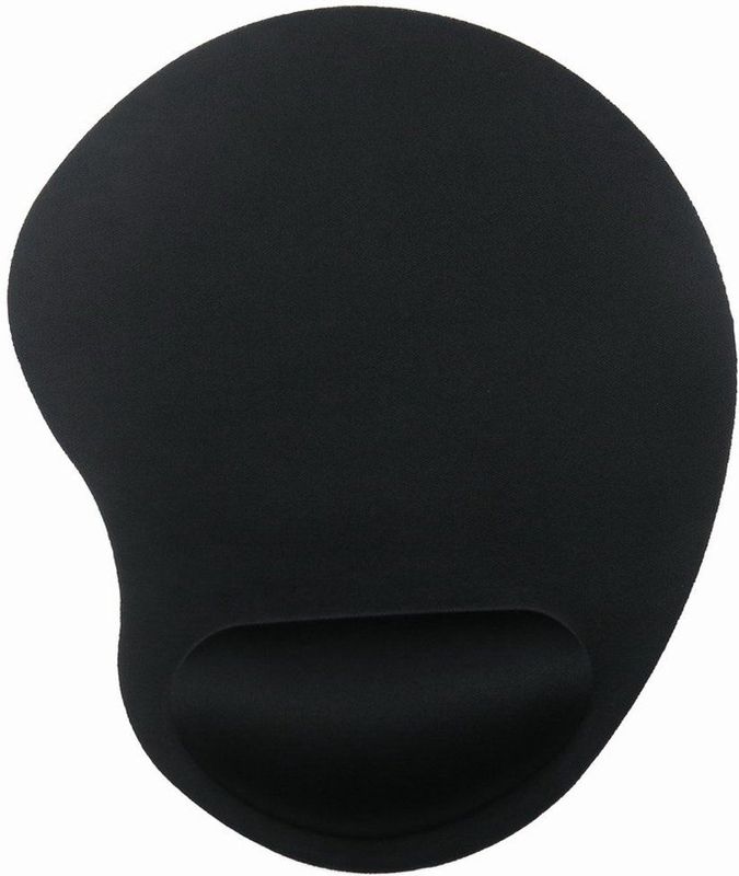 Muismat - Zwart - Ergonomisch Ontwerp - Comfortabele Schuimgevulde Polssteun