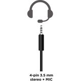 Gembird Gaming Headset | 2 meter | Bedraad | Jack 3.5 mm | Microfoon | Rood/Zwart