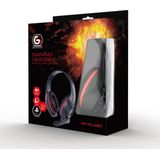 GEMBIRD Gaming Headset - Volume Control - Rood/Zwart