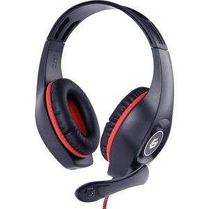 GEMBIRD Gaming Headset - Volume Control - Rood/Zwart