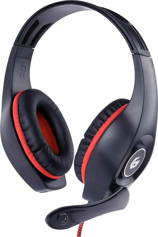 GEMBIRD Gaming Headset - Volume Control - Rood/Zwart