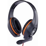 Gembird GHS-05-O hoofdtelefoon/headset Hoofdband 3,5mm-connector Zwart, Oranje