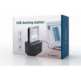 Gembird - HD32-U2S-5 - Dockingstation - Zwart - USB 2.0 Type-B