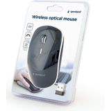 Gembird - Draadloze USB-A Muis - Zwart - 800-1600 DPI - 4 Knoppen