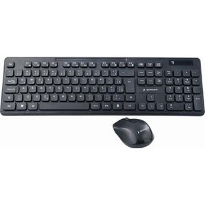 Gembird KBS-WCH-03 toetsenbord RF draadloos + USB QWERTY Engels Zwart - Silent typing