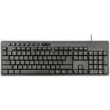 Gembird KBS-UM-04 toetsenbord USB QWERTY Amerikaans Engels Zwart