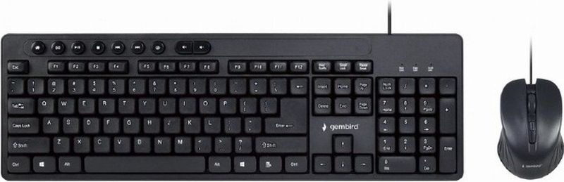 Gembird KBS-UM-04 toetsenbord USB QWERTY Amerikaans Engels Zwart