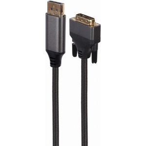 Gembird - Gembird Premium Series DisplayPort naar DVI 24+1 Male Male 1,8 m 4K-kabel