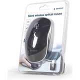 Gembird stille draadloze USB-C muis met 4 knoppen - 800-1600 DPI / zwart