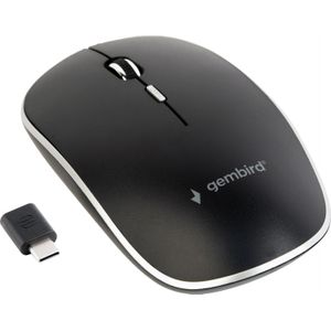 Gembird MUSW-4BSC-01 mouse Ambidextrous RF Wireless+USB Type-C Optical 1600 - Mouse - 1,600 dpi MUSW