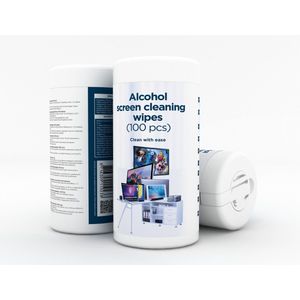 Gembird - Schermreinigingsdoekjes - 100 Stuks - 70% Isopropyl Alcohol