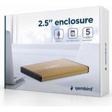 Gembird HDD Behuizing - 2.5 Inch - Goud - USB 3.0