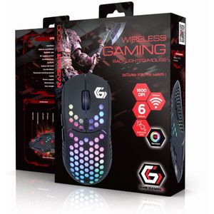 Gembird - Ragnar WRX500 - Draadloze Gaming-Muis - Zwart - Ergonomisch Ontwerp