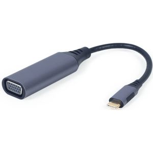 Gembird - AUSB3CVGA01 - USB-C naar VGA Adapter - Zwart - Compact