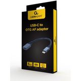 Gembird - USB-C naar OTG AF Adapter - Grijs - 0.15 m - USB 3.2 Gen 1