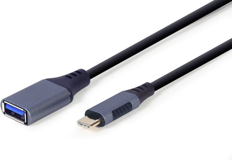 Gembird - USB-C naar OTG AF Adapter - Grijs - 0.15 m - USB 3.2 Gen 1