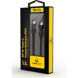 USB-C - USB2.0 Kabel - Zwart - 1,5 Meter - Tot 60W