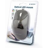 Gembird - MUS-6B-02 - Muis - Zwart - Bedraad - Optisch - 6 Knoppen - USB 2.0