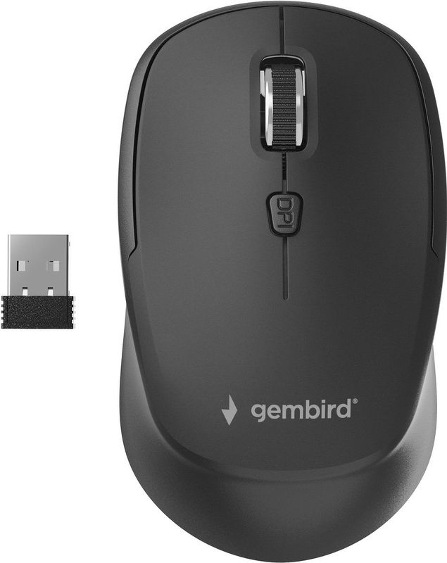 Gembird - MUSW-4B-05 - Draadloze Muis - Zwart - Optisch - Ergonomisch Ontwerp